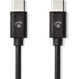 Cable USB-C Nedis USB 2.0 3 m 60W Negro