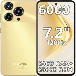 Oukitel C69 4G 8GB 256GB 7,2" Dorado batería 6000 mAh