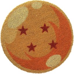 Felpudo Redondo Bola De Dragón 4 Estrellas Dragon Ball 50 Cms