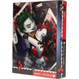 Puzle Joker Y Harley Quinn Dc Efecto 3d + Lámina Lenticular