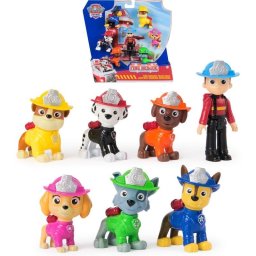 Set de Figuras PAW Patrol Fire Rescue SPIN MASTER 7 Figuras Coleccionables 7,6 cm