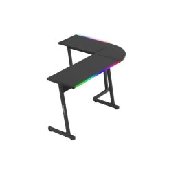 Mesa Gaming Huzaro Hero 147 cm Acero y fibra de carbono RGB multicolor