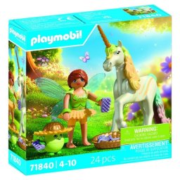Figura de juguete Playmobil Magic Unicorns Flor de Arcoíris con Hada Multicolor
