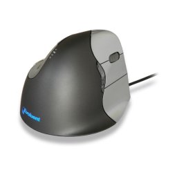 Ratón BAKKERELKHUIZEN Evoluent4 Cable 2600 DPI Negro Gris Plata 6 Botones