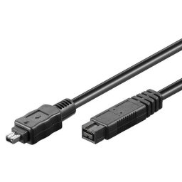 Goobay Cable FireWire 800 9-Pin a FireWire 400 4-Pin Macho/Macho 1.8m Negro
