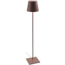 Zafferano Lámpara poldina pie aluminio corten 150 cm
