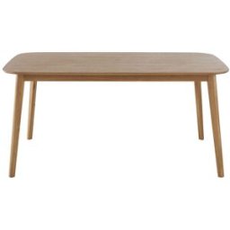 Maisons du Monde Mesa de comedor de chapa de acacia y acacia maciza 160 cm
