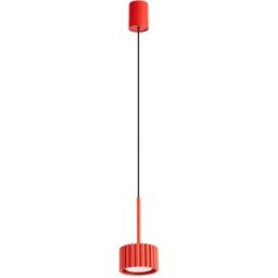 Sollux Lighting Lámpara colgantes rojo aluminio alt. 125 cm