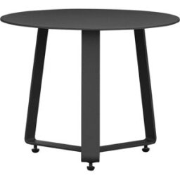 PORTMOBEL Mesa auxiliar diam. 45cm exterior y jardín de aluminio antracita