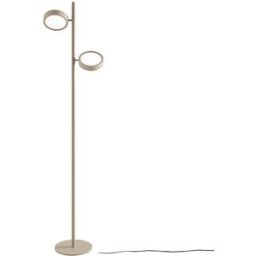Lámpara de pie de aluminio gris paloma 36w led gea luce
