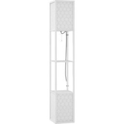 Homcom Lámpara de pie 26x26x156 cm blanco
