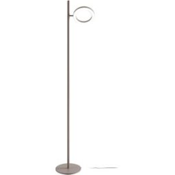 Lámpara de pie en aluminio gris paloma led 25w gea luce