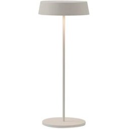 Lámpara de mesa led blanca 2,2w ip54 recargable rossini illuminazione