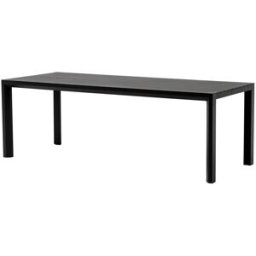 PORTMOBEL Mesa fija 220cm exterior y jardín de aluminio antracita