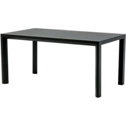 PORTMOBEL Mesa fija 160cm exterior y jardín de aluminio antracita