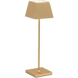 Lámpara de mesa rossini illuminazione en aluminio dorado 2.2w ip54