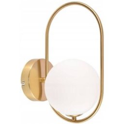 Nettlife Dorsey - aplique de pared de metal, color dorado, 10 cm, g9