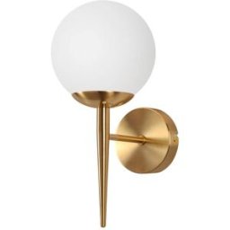 Nettlife Cochem - aplique de pared de metal, dorado, 32 cm, e27