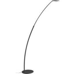 Lámpara de pie negra aluminio 25w gea luce