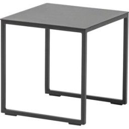 PORTMOBEL Mesa auxiliar exterior y jardín de aluminio antracita
