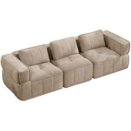 Meubles Cosy Sofá modular 3 plazas con espuma hd 32d, arena