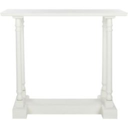Safavieh Consola de madera de pino en color blanco.