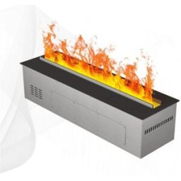 Divina Fire Chimenea eléctrica 3D de vapor de agua integrada de acero 75 cm