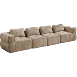 Meubles Cosy Gran sofá modular 4 plazas con espuma hd 32d, arena
