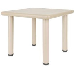 Bieco Mesa infantil plástico beige para juegos y meriendas interior/exterior