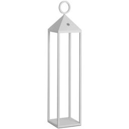 Lámpara de mesa led de aluminio blanco 67cm 2,2w rossini illuminazione