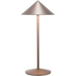 Zafferano Lámpara de mesa led recargable de 6w, color bronce