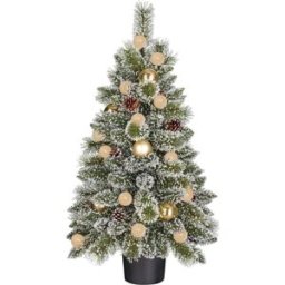 Black Box Trees Árbol de navidad artificial kaprun blanco cálido h90xb51xl51cm