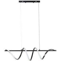 Koketto Home Lámpara colgante LED negra y blanca de diseño moderno