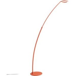 Lámpara de pie naranja quemado led 25w regulable gea luce