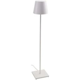 Lámpara pie aluminio blanco 150 cm poldina zafferano