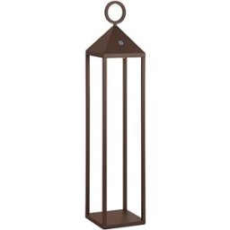 Lámpara de mesa de aluminio corten 2,2w 67cm rossini illuminazione