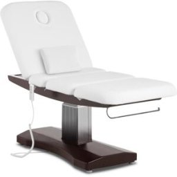physa Camilla de estética - 3 motores - 300 W - 200 x 75 x 66 - 91 cm - 175 kg - Blanco / marrón 10040427