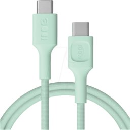 GREEN CELL GC KAB100PS120MG - Cable de datos/carga USB C-plug > C-plug, 100 W, 1,2 m, verde me