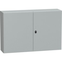 SCHNEIDER ELECTRIC NSYS3D81230DP - Carcasa de acero S3D 2 puertas completas placa de montaje 800 x