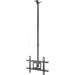 MANHATTAN 462051 - Soporte de techo para TV, B37" a 80", máx. 50 kg, negro