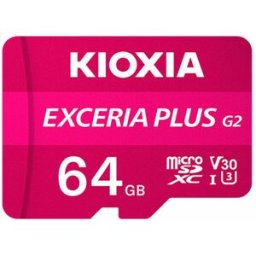 KIOXIA Tarjeta de Memoria Exceria Plus G2 SDXC UHS-I C10 U3 V30 A1 64GB