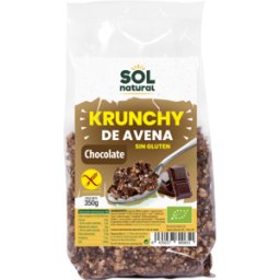 Sol Natural Krunchy Avena sin Gluten Bio Chocolate 350 gr