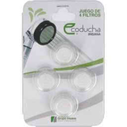 Irisana filtros ecoducha blister 4unid. ir16x4