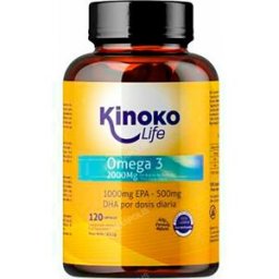 Kinoko life omega 3 2000 mg 500/250 epa/dha fish oil 120 cap.