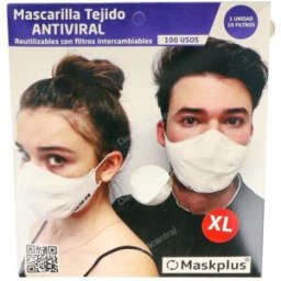 Maskplus mascarilla maskplus reut adulto blanco +10 filtros