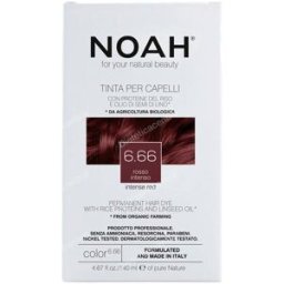 Noah tinte capilar castaño rojo intenso 6.6 140ml.
