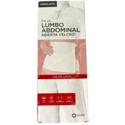 Farmalastic farmalastic faja abdo/lumb algod velcro t/3 115-130 cm beig calor