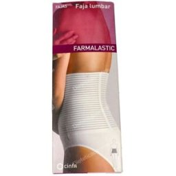 Farmalastic faja abdominal velcro t/1 75-95 cm blanco