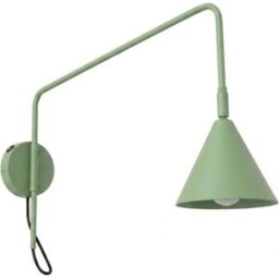 Aplique de pared Nox 1 salvia con interruptor en base