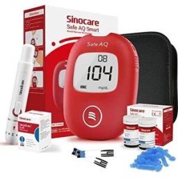 Sinocare Safe Aq Smart Kit 100 + Glucómetro + Bolsa